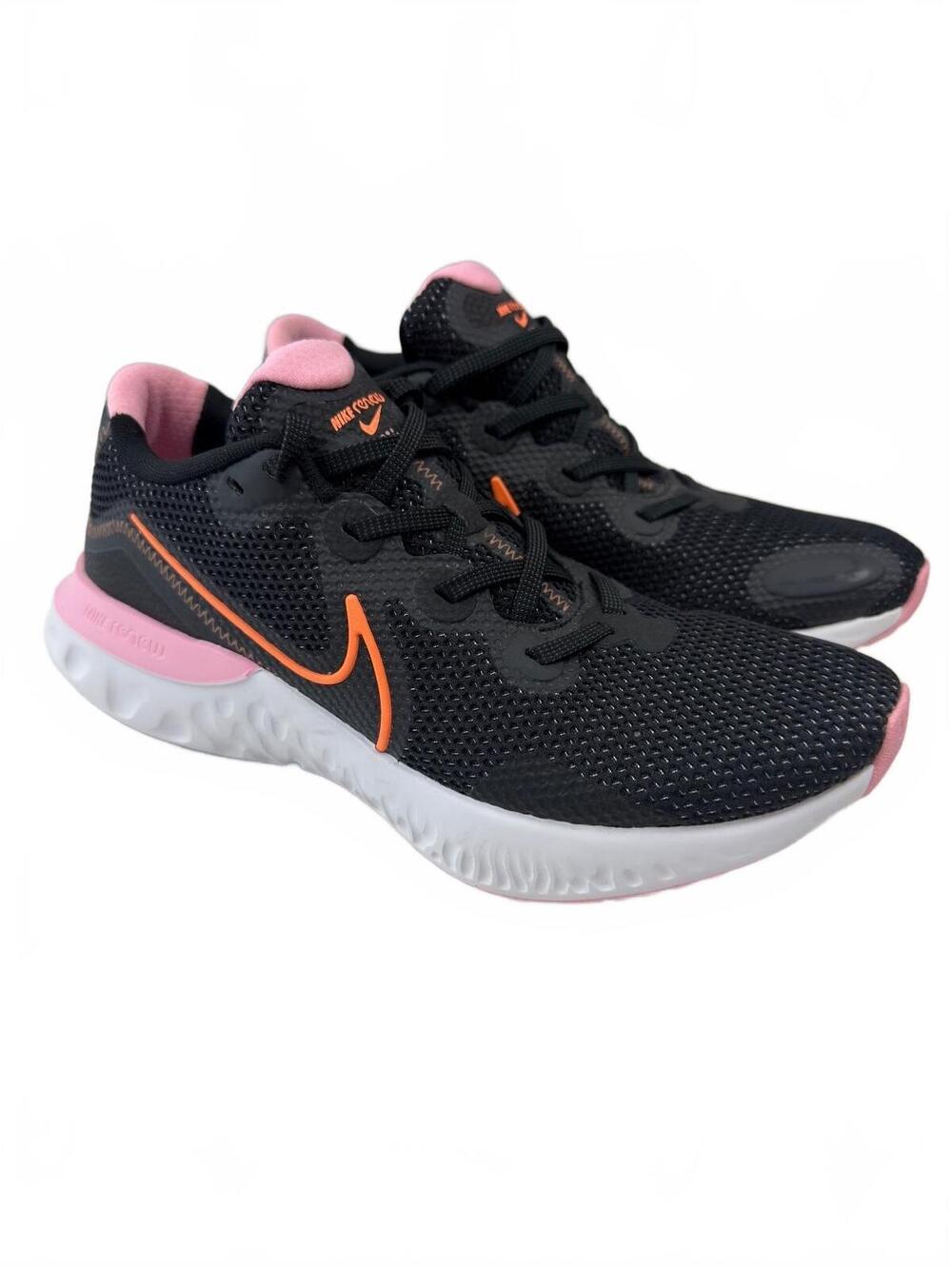 Nike Renew Run Womens 11 Black Pink Orange Running Shoes Sneakers CK6360-001
